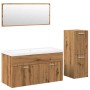 Juego de muebles baño 4 piezas madera ingeniería roble artisan von , Badezimmermöbel - Ref: Foro24-3328602, Preis: 289,47 €, ...
