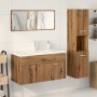Juego de muebles baño 4 piezas madera ingeniería roble artisan by , Bathroom furniture - Ref: Foro24-3328600, Price: 345,60 €...