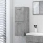 Armario de baño madera contrachapada gris hormigón 30x30x80 cm de vidaXL, Muebles de baño - Ref: Foro24-804992, Precio: 41,24...