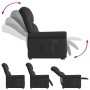 Sillón reclinable vertical de cuero sintético negro brillante by , Armchairs - Ref: Foro24-3303418, Price: 280,99 €, Discount: %