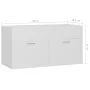 White plywood sink cabinet 90x38.5x46 cm by vidaXL, Bathroom furniture - Ref: Foro24-804665, Price: 33,73 €, Discount: %