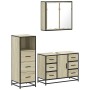 Set de muebles de baño 3 pzas madera contrachapada roble Sonoma von , Badezimmermöbel - Ref: Foro24-3301021, Preis: 269,02 €,...