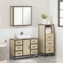Set de muebles de baño 3 pzas madera contrachapada roble Sonoma von , Badezimmermöbel - Ref: Foro24-3301021, Preis: 269,02 €,...