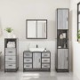 Set de muebles de baño 3 pzas madera contrachapada gris sonoma de , Muebles de baño - Ref: Foro24-3301023, Precio: 298,74 €, ...