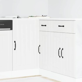 Mueble bajo fregadero Lucca madera contrachapada blanca de , Armarios de cocina - Ref: Foro24-854308, Precio: 86,53 €, Descue...