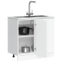 Mueble bajo fregadero Lucca madera contrachapada blanca von , Küchenschränke - Ref: Foro24-854308, Preis: 86,53 €, Rabatt: %