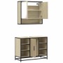 Set de muebles de baño 2 pzas madera contrachapada roble Sonoma von , Badezimmermöbel - Ref: Foro24-3300941, Preis: 154,40 €,...