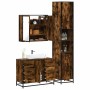 Set de muebles baño 3 pzas madera contrachapada roble ahumado von , Badezimmermöbel - Ref: Foro24-3301082, Preis: 337,61 €, R...
