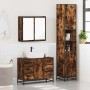 Set de muebles baño 3 pzas madera contrachapada roble ahumado von , Badezimmermöbel - Ref: Foro24-3301082, Preis: 337,61 €, R...