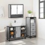 Set de muebles de baño 3 pzas madera contrachapada gris sonoma von , Badezimmermöbel - Ref: Foro24-3301063, Preis: 243,36 €, ...