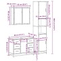 Juego de muebles de baño 3 pzas madera contrachapada negro von , Badezimmermöbel - Ref: Foro24-3301080, Preis: 343,42 €, Raba...
