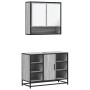 Set de muebles de baño 2 pzas madera contrachapada gris sonoma by , Bathroom furniture - Ref: Foro24-3300943, Price: 153,34 €...