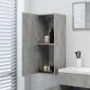 Armario de baño madera contrachapada gris hormigón 30x30x80 cm de vidaXL, Muebles de baño - Ref: Foro24-804992, Precio: 41,24...