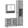 Set de muebles de baño 3 pzas madera contrachapada gris sonoma by , Bathroom furniture - Ref: Foro24-3301113, Price: 350,45 €...