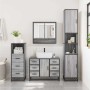 Set de muebles de baño 3 pzas madera contrachapada gris sonoma by , Bathroom furniture - Ref: Foro24-3301113, Price: 350,45 €...