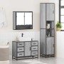 Set de muebles de baño 3 pzas madera contrachapada gris sonoma de , Muebles de baño - Ref: Foro24-3301113, Precio: 349,93 €