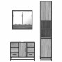 Set de muebles de baño 3 pzas madera contrachapada gris sonoma by , Bathroom furniture - Ref: Foro24-3301113, Price: 350,45 €...