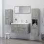 Armario de baño madera contrachapada gris hormigón 30x30x80 cm de vidaXL, Muebles de baño - Ref: Foro24-804992, Precio: 41,24...