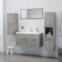 Badezimmerschrank aus betongrauem Sperrholz, 30 x 30 x 80 cm von vidaXL, Badezimmermöbel - Ref: Foro24-804992, Preis: 41,82 €...
