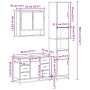 Set de muebles de baño 3 pzas madera contrachapada gris sonoma by , Bathroom furniture - Ref: Foro24-3301113, Price: 350,45 €...