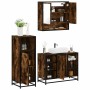 Set de muebles baño 3 pzas madera contrachapada roble ahumado von , Badezimmermöbel - Ref: Foro24-3301002, Preis: 221,96 €, R...