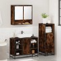 Set de muebles baño 3 pzas madera contrachapada roble ahumado von , Badezimmermöbel - Ref: Foro24-3301002, Preis: 221,96 €, R...
