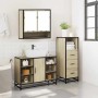 Set de muebles de baño 3 pzas madera contrachapada roble Sonoma von , Badezimmermöbel - Ref: Foro24-3301061, Preis: 224,79 €,...