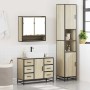 Set de muebles de baño 3 pzas madera contrachapada roble Sonoma von , Badezimmermöbel - Ref: Foro24-3301111, Preis: 333,23 €,...