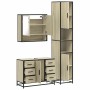 Set de muebles de baño 3 pzas madera contrachapada roble Sonoma von , Badezimmermöbel - Ref: Foro24-3301111, Preis: 333,23 €,...
