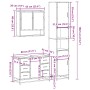 Set de muebles de baño 3 pzas madera contrachapada roble Sonoma von , Badezimmermöbel - Ref: Foro24-3301111, Preis: 333,23 €,...