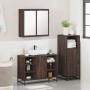 Set de muebles baño 3 pzas madera contrachapada roble marrón de , Muebles de baño - Ref: Foro24-3300974, Precio: 217,86 €