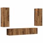 Muebles de TV de pared 4 uds madera vieja madera de ingeniería von , TV-Möbel - Ref: Foro24-3328971, Preis: 175,04 €, Rabatt: %