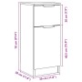 Aparador madera de ingeniería roble artisian 30x30x70 cm by , Sideboards - Ref: Foro24-856953, Price: 56,27 €, Discount: %