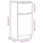 Aparador madera de ingeniería roble artisian 30x30x70 cm by , Sideboards - Ref: Foro24-856953, Price: 56,27 €, Discount: %