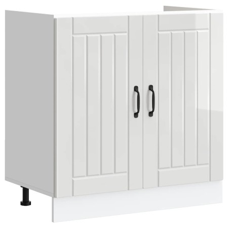 Mueble bajo fregadero Lucca blanca de alto brillo von , Küchenschränke - Ref: Foro24-853689, Preis: 91,04 €, Rabatt: %
