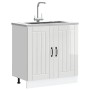 Mueble bajo fregadero Lucca blanca de alto brillo von , Küchenschränke - Ref: Foro24-853689, Preis: 91,04 €, Rabatt: %