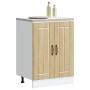 Mueble bajo fregadero Lucca madera contrachapada roble sonoma de , Armarios de cocina - Ref: Foro24-853680, Precio: 77,82 €, ...