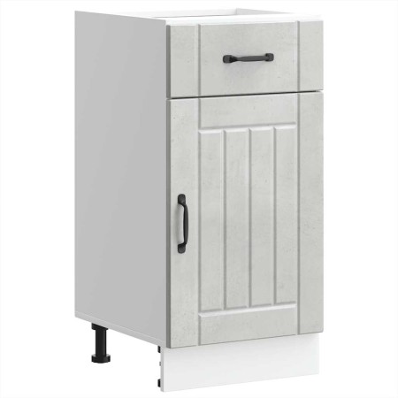 Mueble bajo de cocina Lucca madera contrachapada gris cemento von , Küchenschränke - Ref: Foro24-853711, Preis: 78,92 €, Raba...