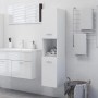 Badezimmerschrank aus glänzend weißem Sperrholz, 30 x 30 x 130 cm von vidaXL, Badezimmermöbel - Ref: Foro24-805003, Preis: 82...