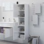 Badezimmerschrank aus glänzend weißem Sperrholz, 30 x 30 x 130 cm von vidaXL, Badezimmermöbel - Ref: Foro24-805003, Preis: 82...