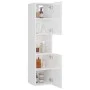 Badezimmerschrank aus glänzend weißem Sperrholz, 30 x 30 x 130 cm von vidaXL, Badezimmermöbel - Ref: Foro24-805003, Preis: 74...