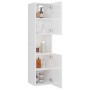 Badezimmerschrank aus glänzend weißem Sperrholz, 30 x 30 x 130 cm von vidaXL, Badezimmermöbel - Ref: Foro24-805003, Preis: 82...