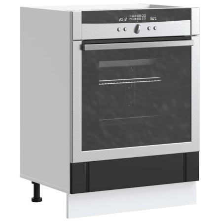 Armario de horno Lucca negra madera reconstituida von , Küchenschränke - Ref: Foro24-853758, Preis: 66,14 €, Rabatt: %