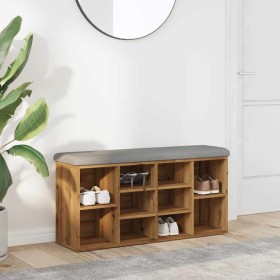 Banco zapatero madera de ingeniería roble artesanal 102x32x50cm von , Bänke für Hallen und Lager - Ref: Foro24-857626, Preis:...