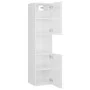 Badezimmerschrank aus glänzend weißem Sperrholz, 30 x 30 x 130 cm von vidaXL, Badezimmermöbel - Ref: Foro24-805003, Preis: 74...