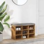 Banco zapatero madera de ingeniería roble artisan 82x32x50 cm von , Bänke für Hallen und Lager - Ref: Foro24-857624, Preis: 8...