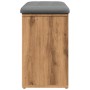 Banco zapatero madera de ingeniería roble artisan 82x32x50 cm von , Bänke für Hallen und Lager - Ref: Foro24-857624, Preis: 8...