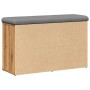 Banco zapatero madera de ingeniería roble artisan 82x32x50 cm von , Bänke für Hallen und Lager - Ref: Foro24-857624, Preis: 8...