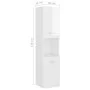 Glossy white plywood bathroom cabinet 30x30x130 cm by vidaXL, Bathroom furniture - Ref: Foro24-805003, Price: 79,03 €, Discou...