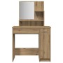 Tocador con espejo roble artisan 86,5x35x136 cm de , Tocadores para dormitorios - Ref: Foro24-857010, Precio: 97,91 €, Descue...